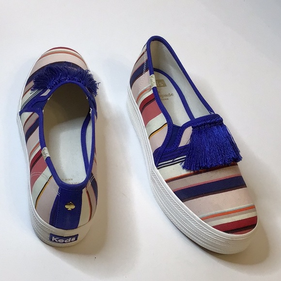 KEDS BY KATE SPADE MULTI COLOR PLATFORM LOAFERS SHOES SZ 7.5 - Picture 7 of 13